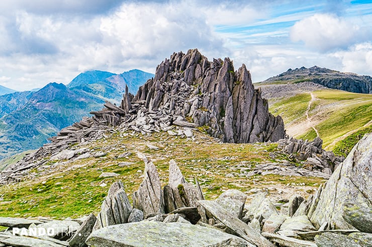 Castell y Gwynt is a child summit of Glyder Fawr, Snowdonia