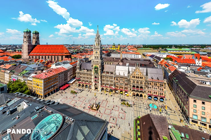 City Hall at the Marienplatz in Munich