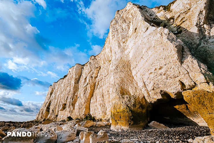 Close up view of White Cliffs of Dover