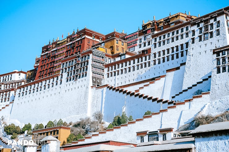 Close view of Potala Palace