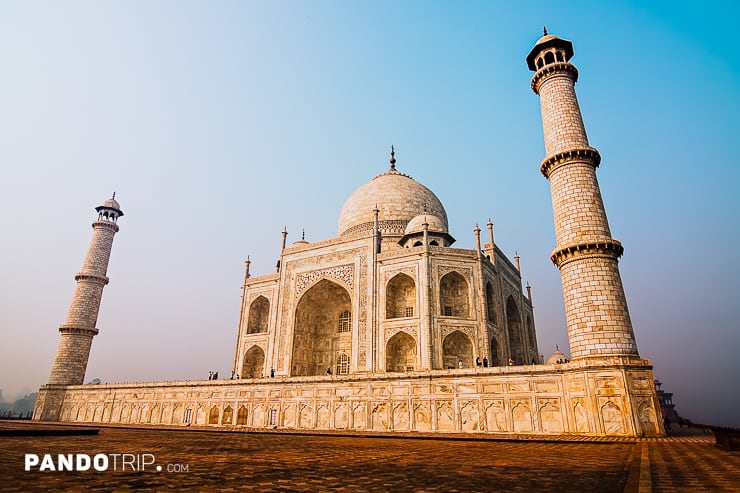 Close view of Taj Mahal