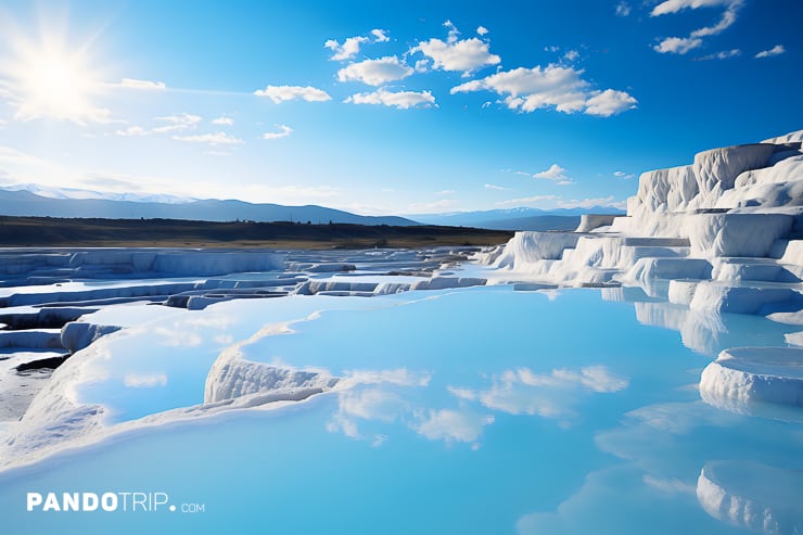 Cotton Castle also known as Pamukkale in Turkey