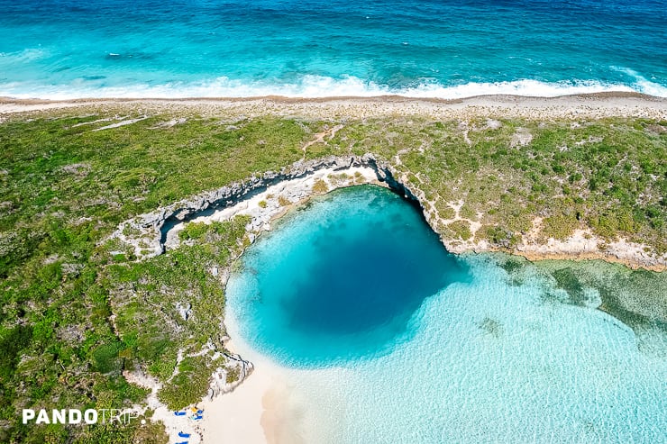 Deans blue hole, Bahamas