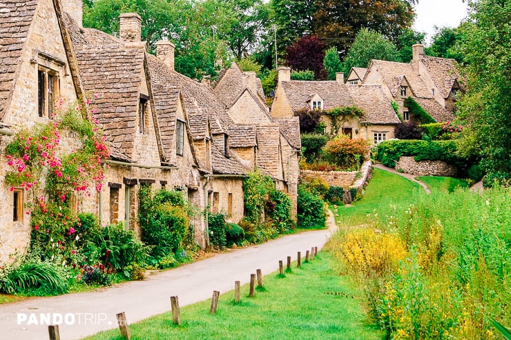 Famous Arlington Row in the village of Bibury, Cotswolds