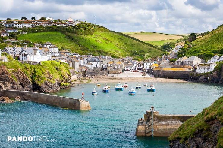 Fishing village of Port Isaac in Cornwall