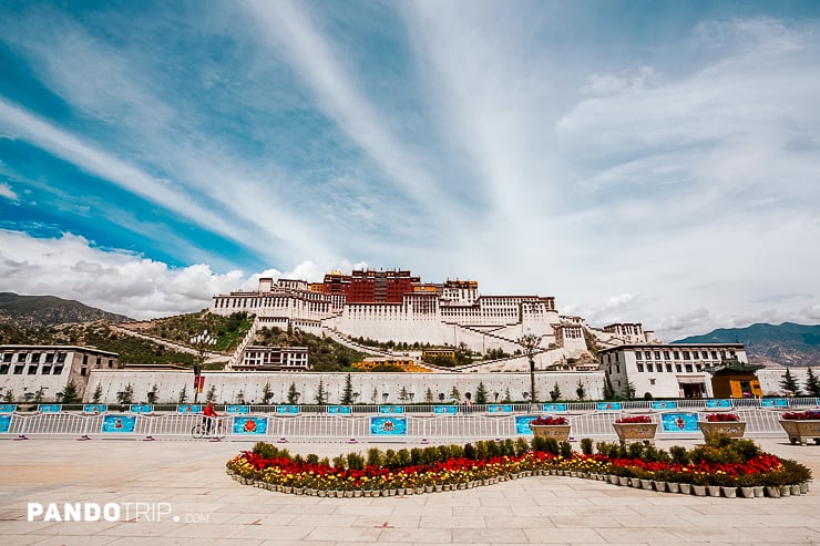 Front view of Potala Palace