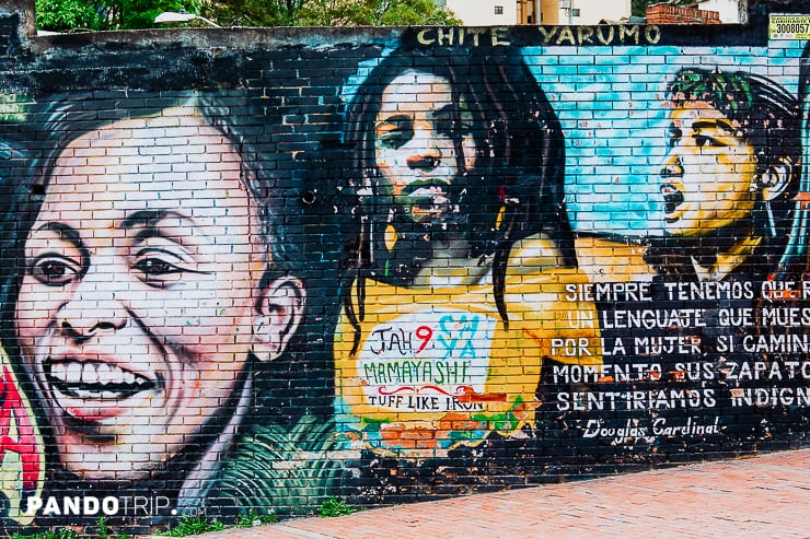 Graffiti in the streets of La Candelaria, Bogota