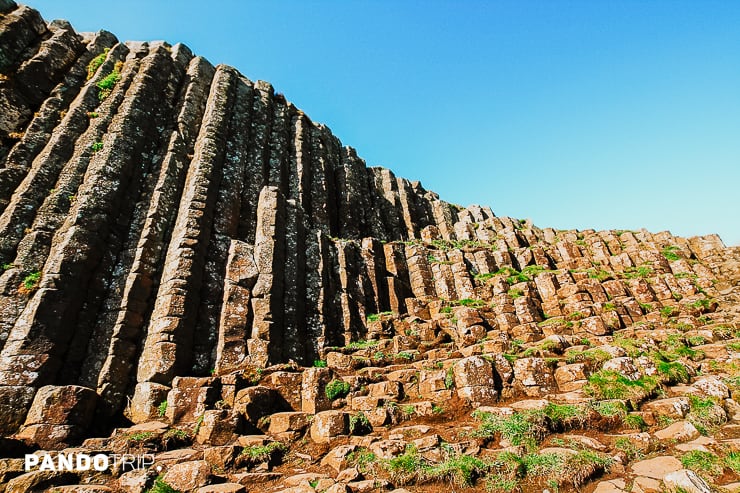 Hexagonal stones at the Giants Causeway