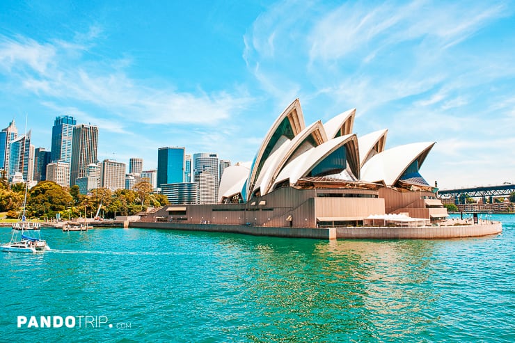 Iconic view of Sydney Opera House