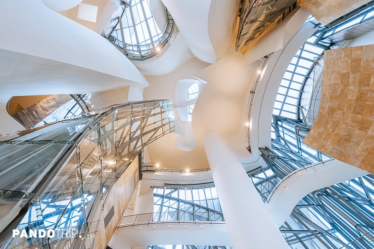 Inside of Guggenheim Museum in Bilbao