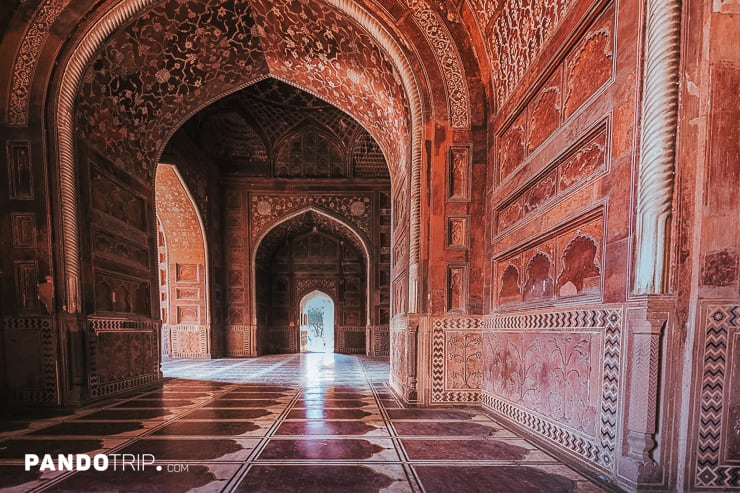 Inside of the Taj Mahal
