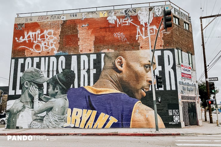 Kobe Bryant mural by Royyal Dog in Los Angeles’s Arts District