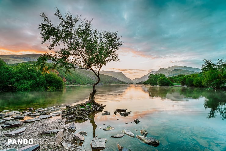 Llyn Padarn Lake in Snowdonia