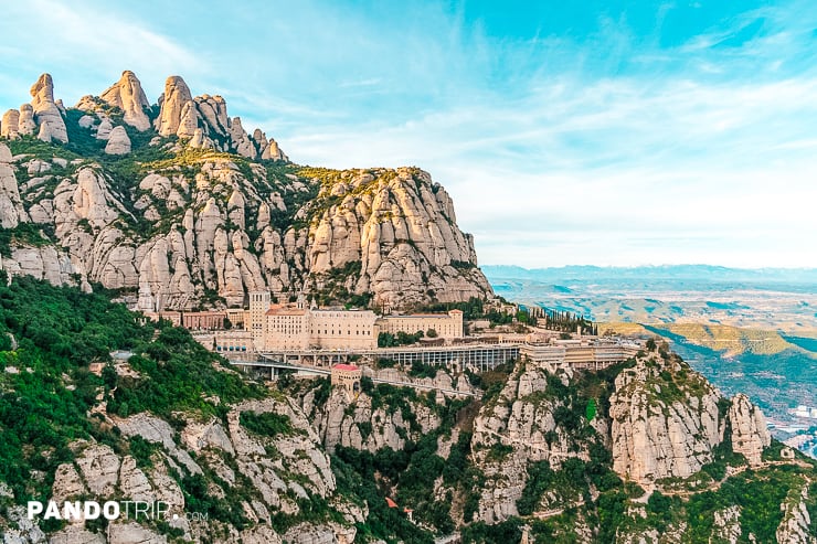 Panorama of Montserrat