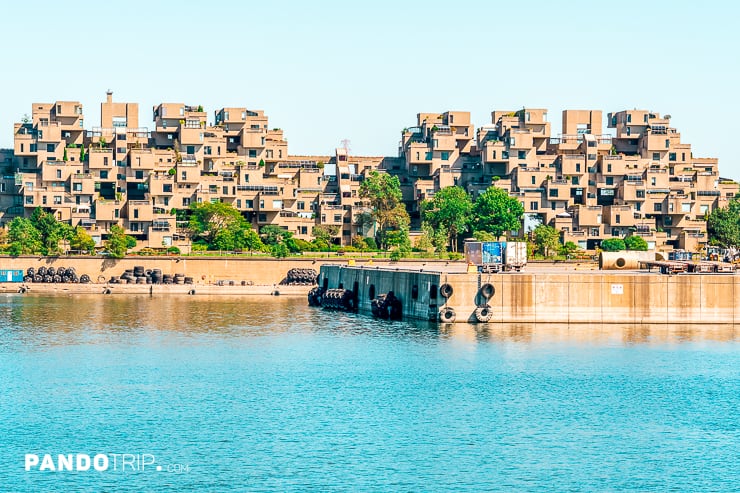 Panoramic view of Habitat 67