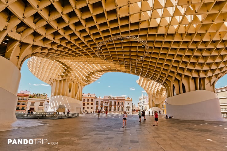 Plaza under the Setas de Sevilla