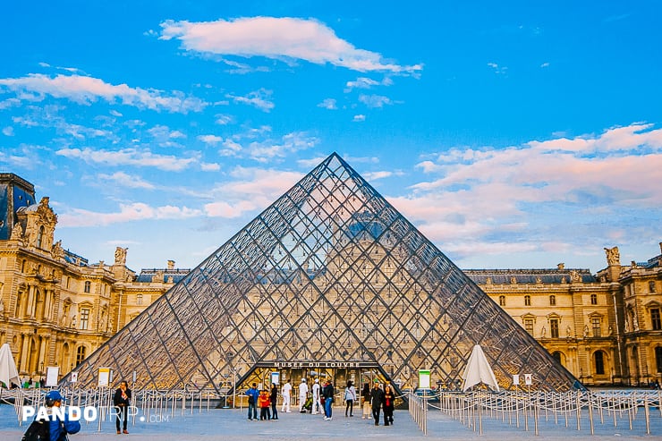 Pyramid of Louvre - Entrance to the Louvre Museum