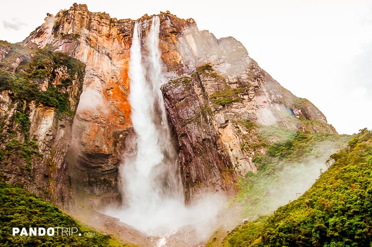 View from below to Angel Falls