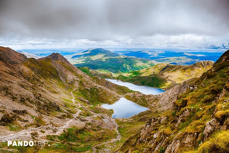 View from mount Snowdon