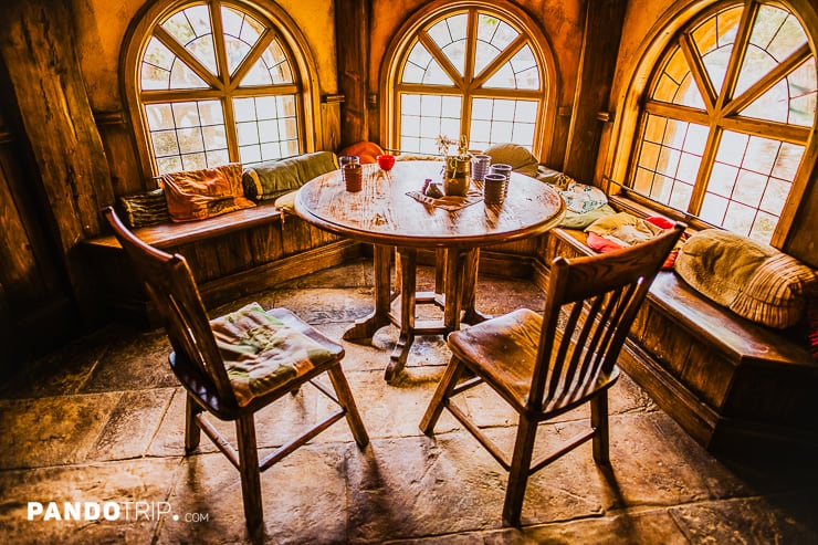 Inside the Green Dragon Inn at Hobbiton, Matamata, New Zealand