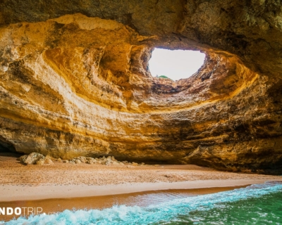 Dramatic Caves and Grottoes in the Algarve, Portugal
