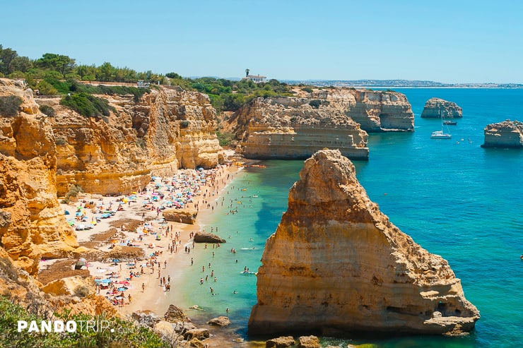 Praia da Marinha in Algarve