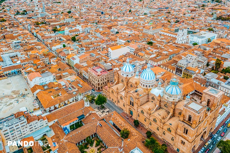 Aerial view of Cuenca, Ecuador