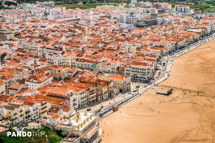 Aerial view of Nazare