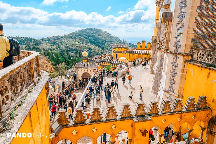 Crowds at the Pena Palace in Sintra