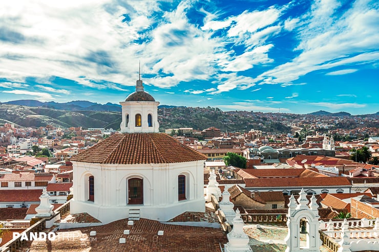 View from San Felipe Neri Church in Sucre