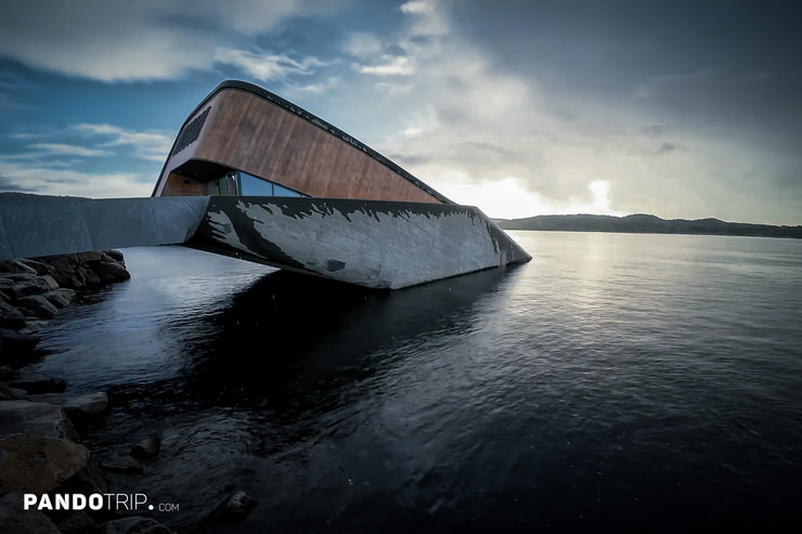 Exterior of Under restaurant in Norway