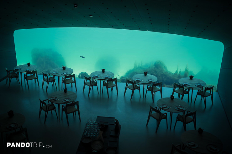 Interior of Under restaurant