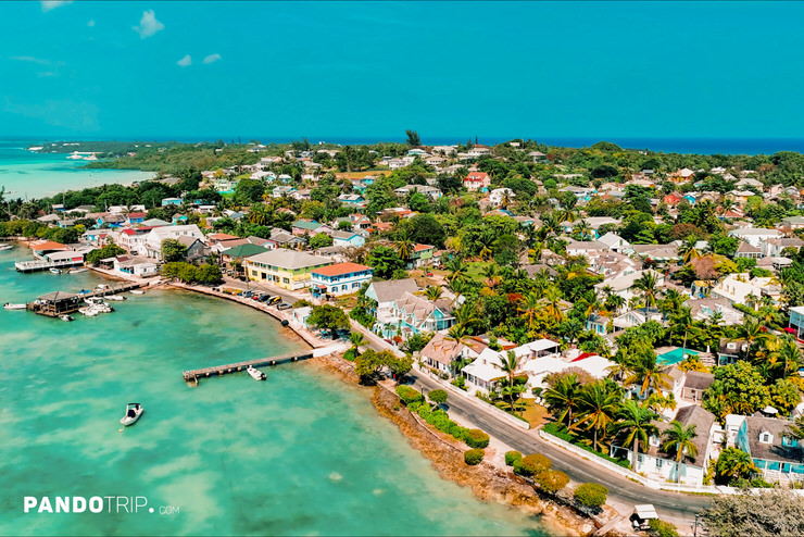 Aerial view of the Bahamas Port Island