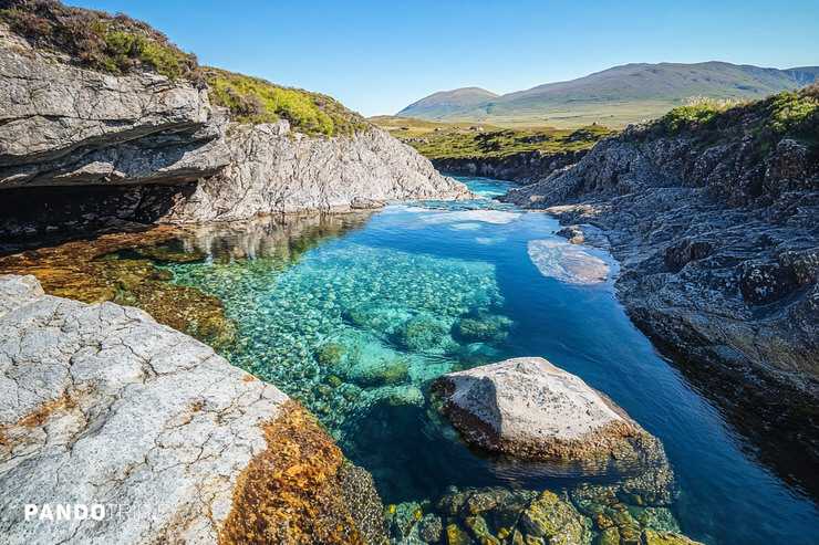 A creek at Fairy Pools, Scotland