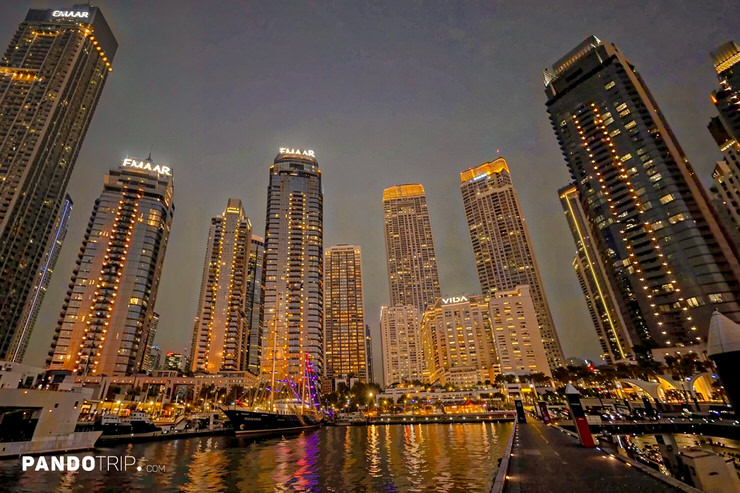 Dubai Creek Harbour at night